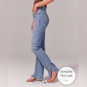 Abercrombie & Fitch 90s Straight Ultra High Rise, Split at Bottom, 27/4 Short